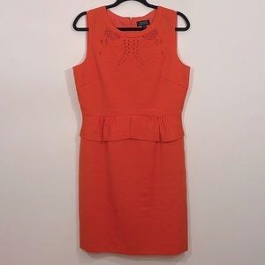 Tahari ASL Orange Patterned Sheath Dress size 10 never worn
